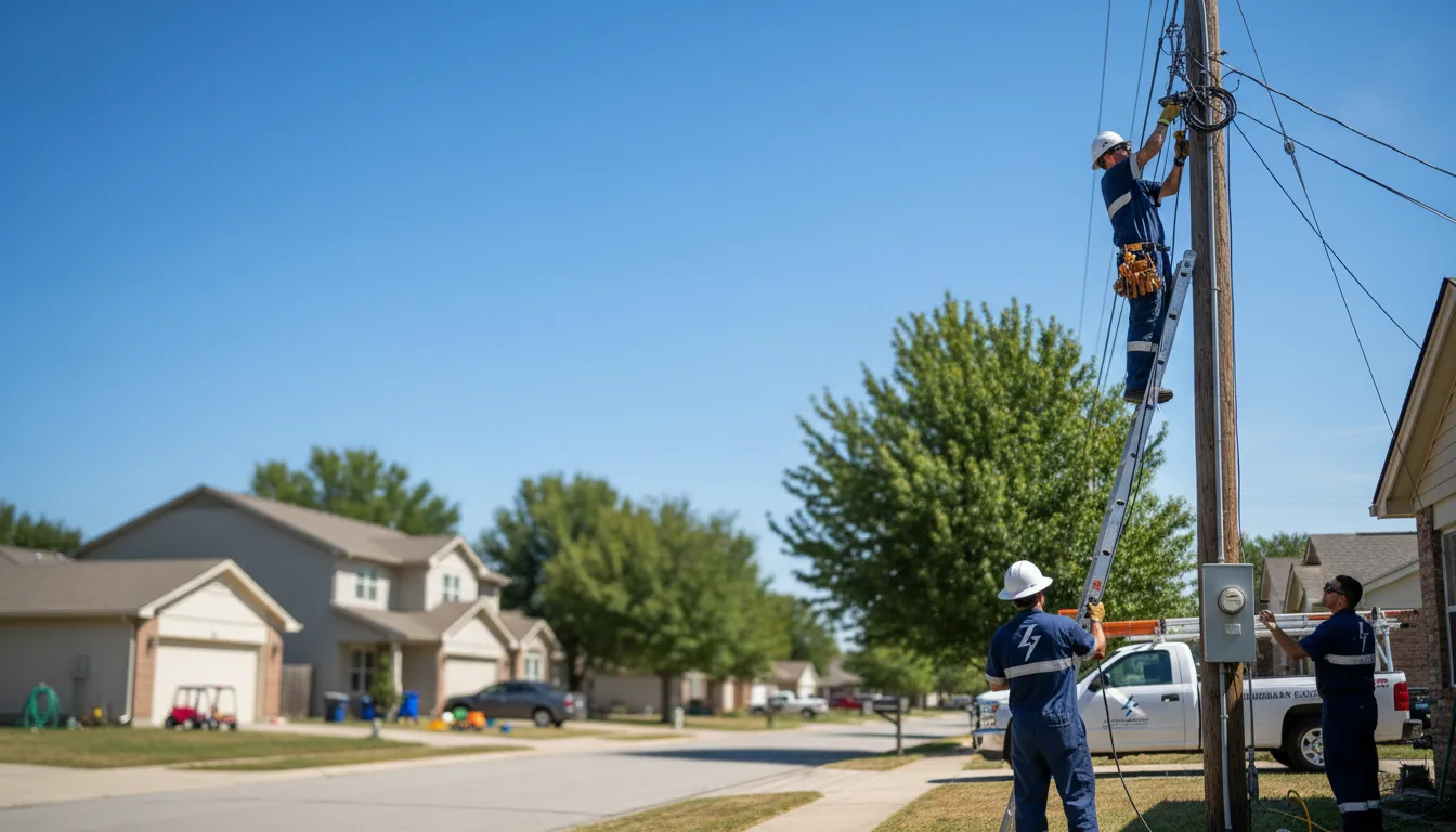 Residential electrician providing installation services in Poyen, AR